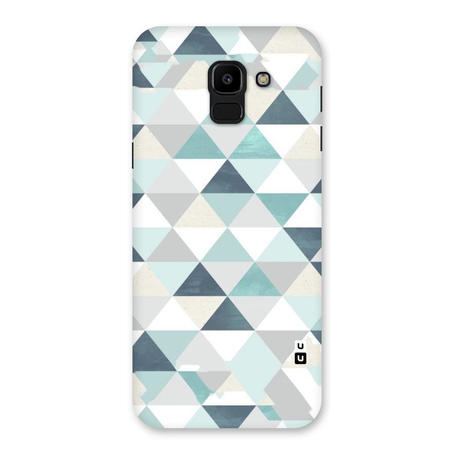 Green And Grey Pattern Back Case for Galaxy J6