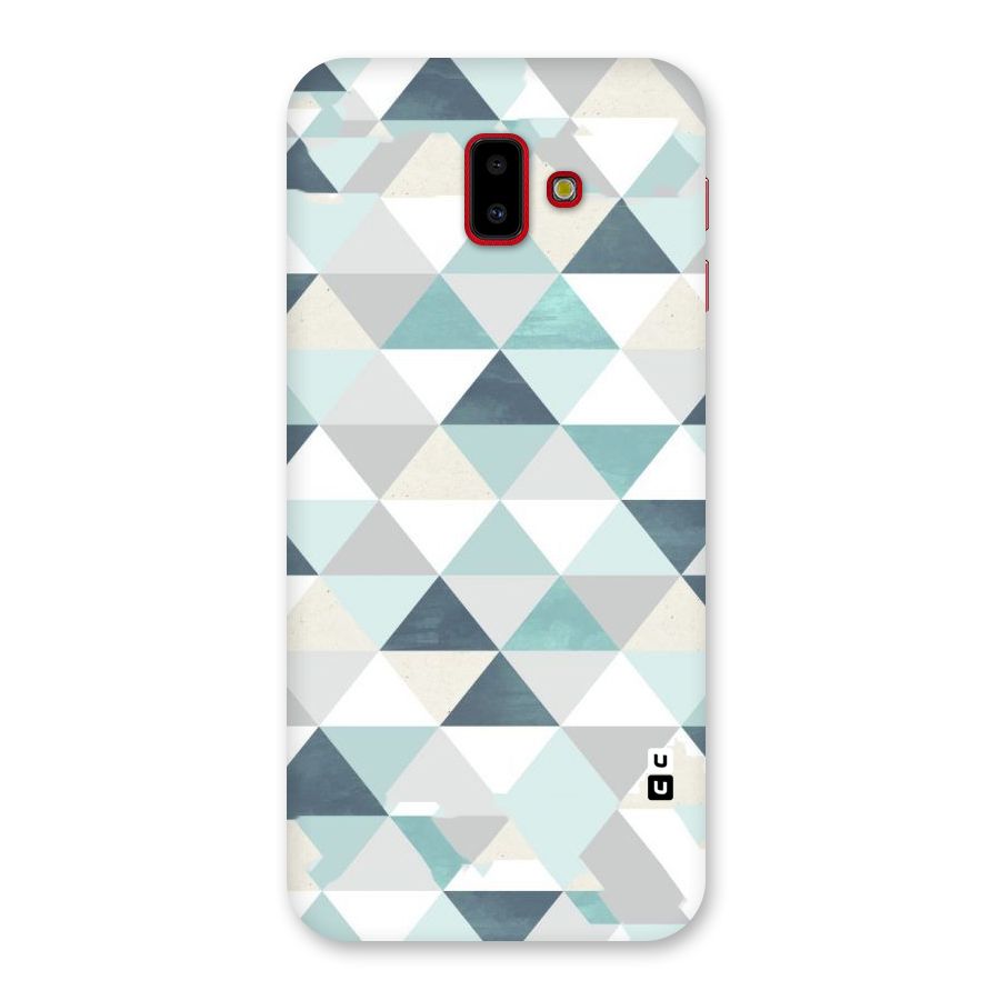 Green And Grey Pattern Back Case for Galaxy J6 Plus