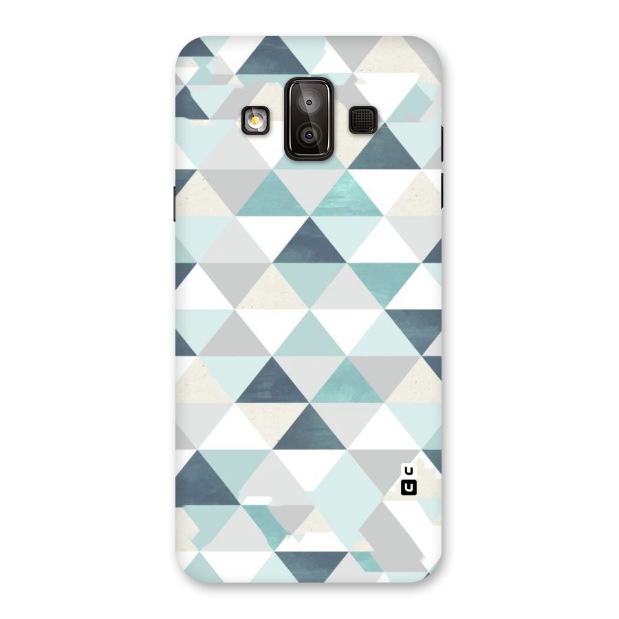 Green And Grey Pattern Back Case for Galaxy J7 Duo