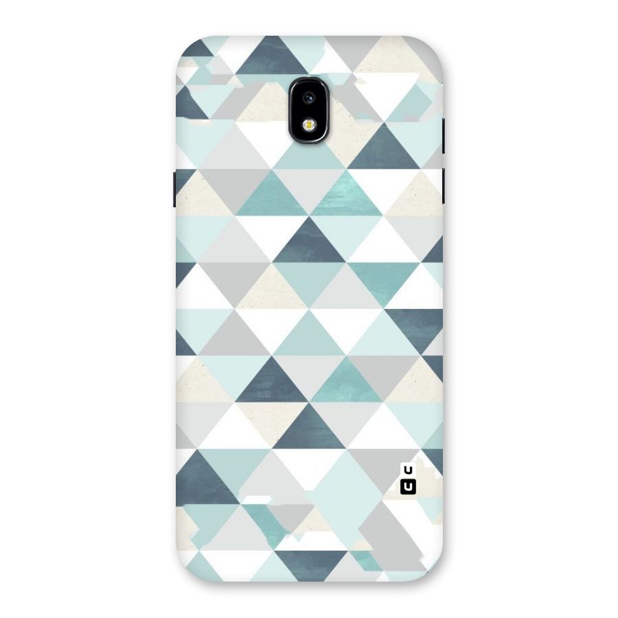 Green And Grey Pattern Back Case for Galaxy J7 Pro