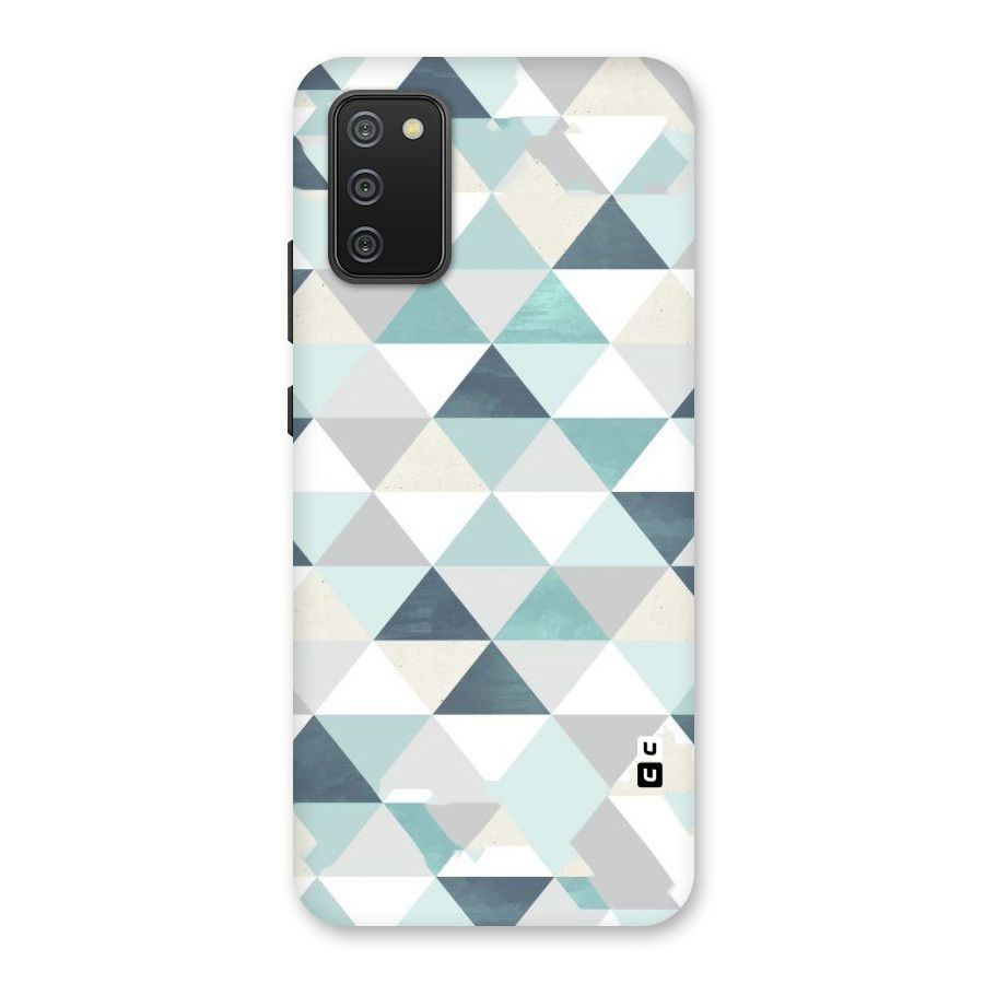 Green And Grey Pattern Back Case for Galaxy M02s