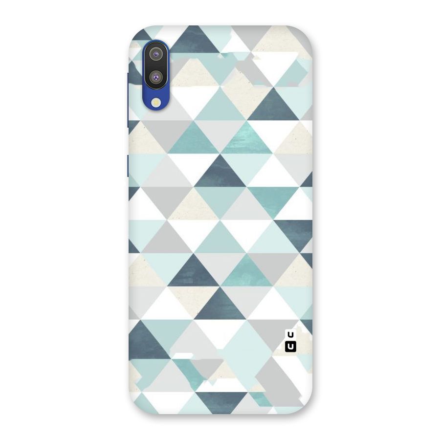 Green And Grey Pattern Back Case for Galaxy M10
