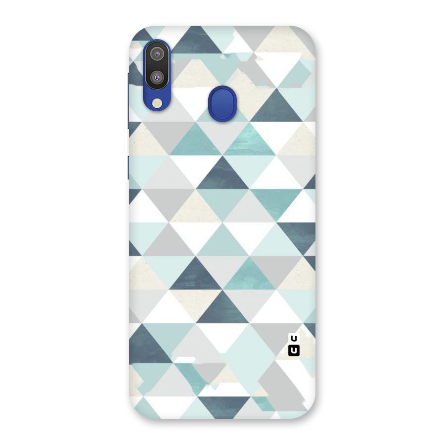 Green And Grey Pattern Back Case for Galaxy M20