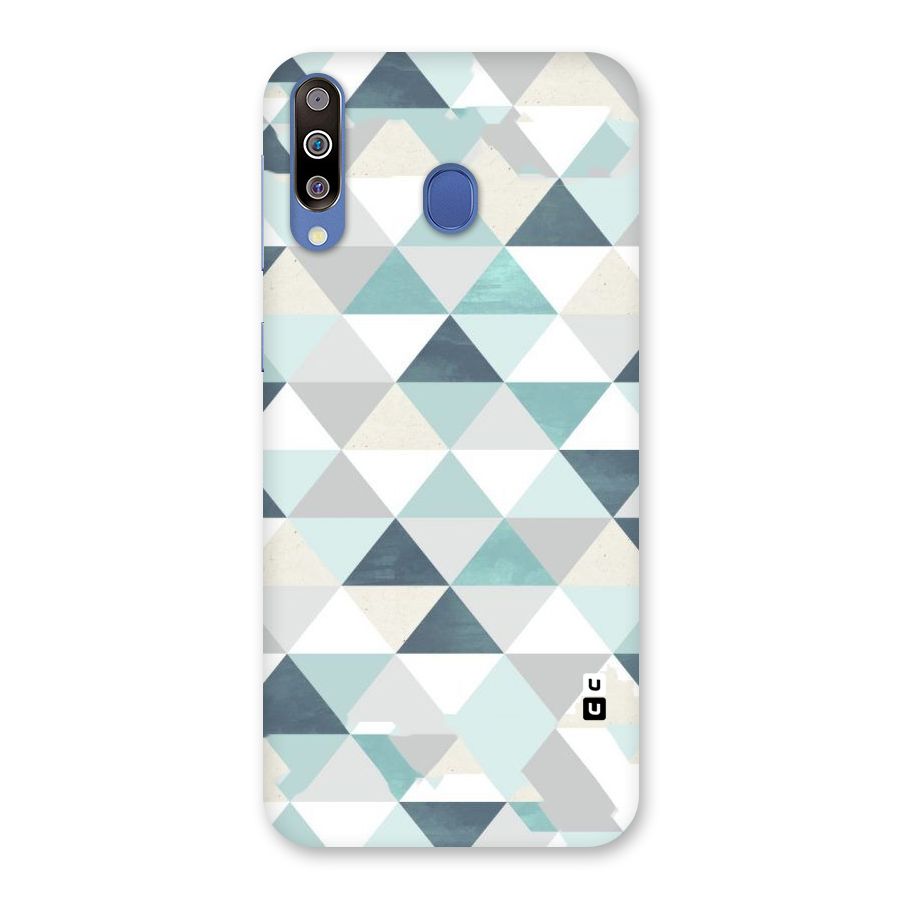 Green And Grey Pattern Back Case for Galaxy M30