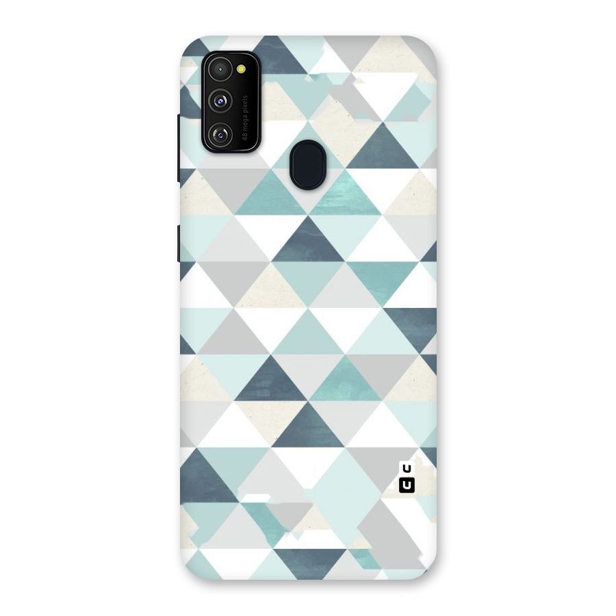 Green And Grey Pattern Back Case for Galaxy M30s