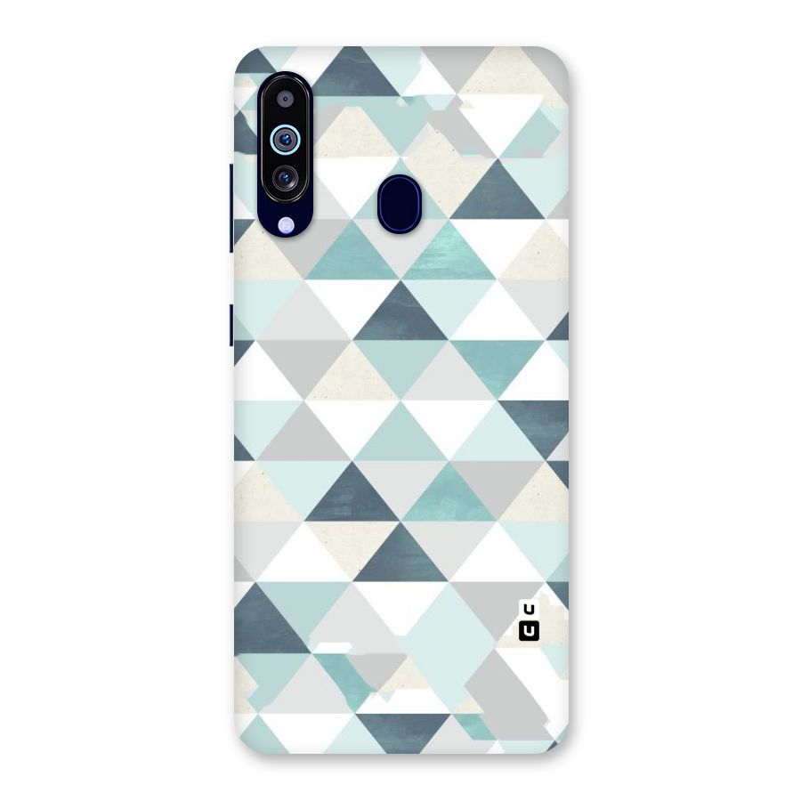 Green And Grey Pattern Back Case for Galaxy M40