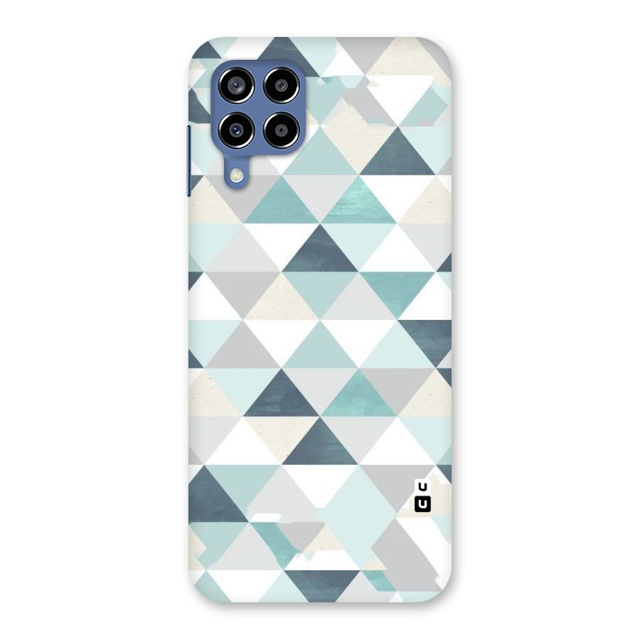 Green And Grey Pattern Back Case for Galaxy M53 5G