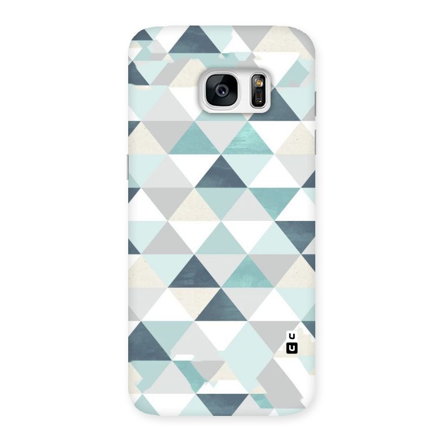 Green And Grey Pattern Back Case for Galaxy S7 Edge