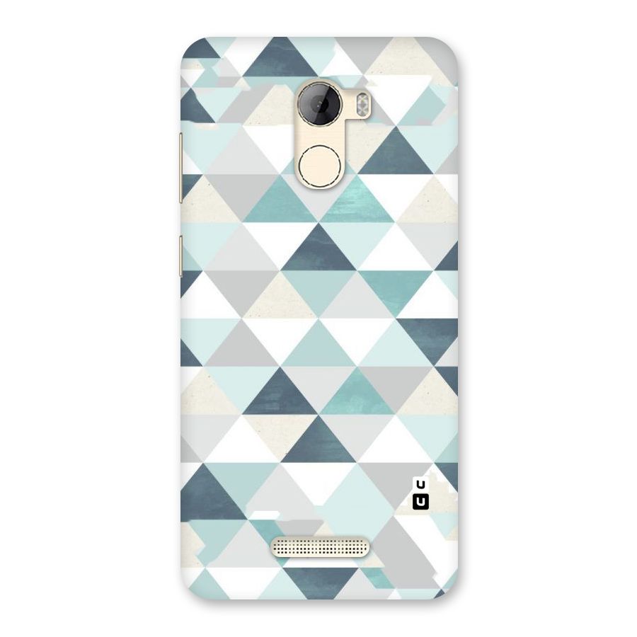Green And Grey Pattern Back Case for Gionee A1 LIte