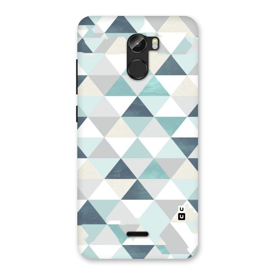 Green And Grey Pattern Back Case for Gionee X1