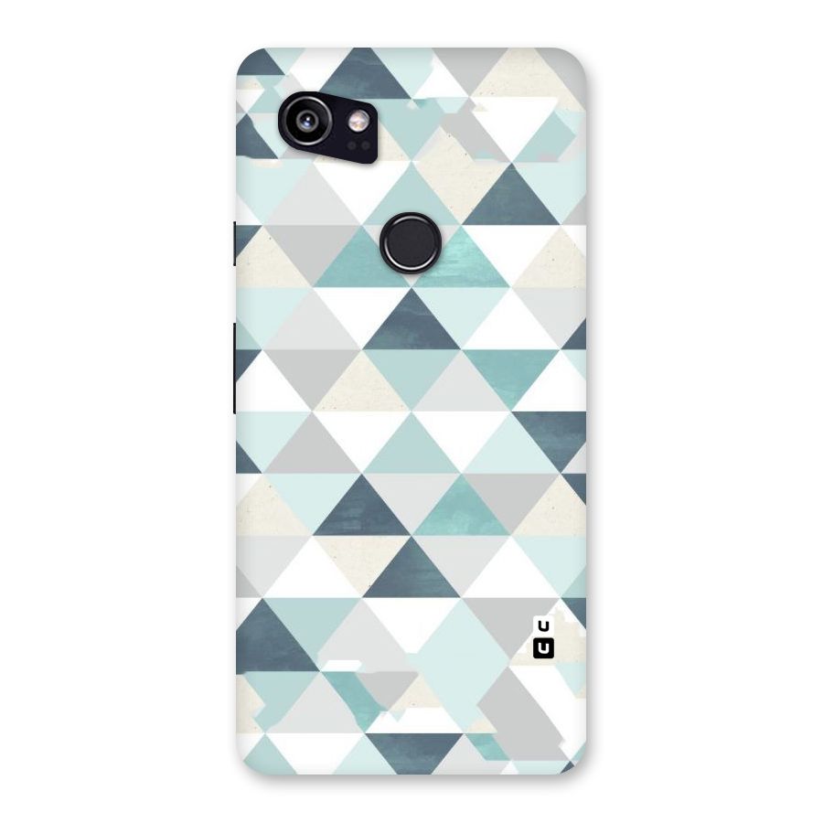 Green And Grey Pattern Back Case for Google Pixel 2 XL