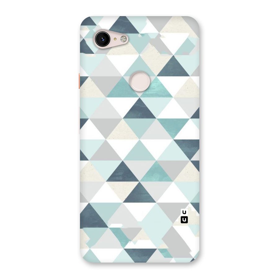 Green And Grey Pattern Back Case for Google Pixel 3 XL