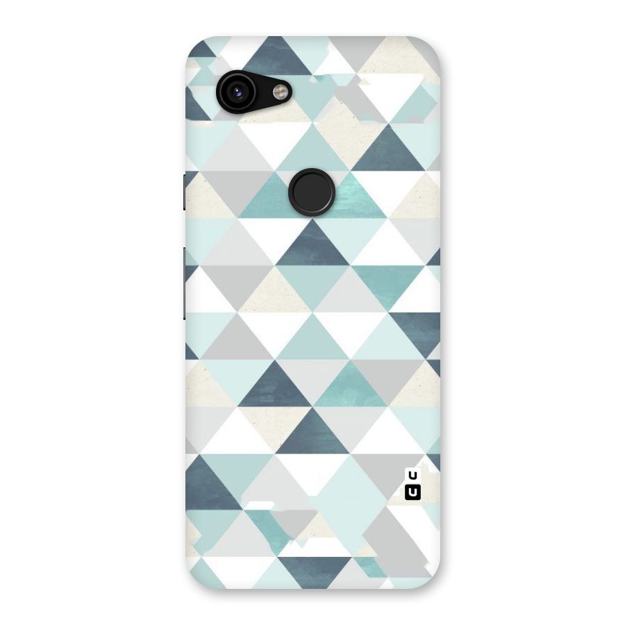 Green And Grey Pattern Back Case for Google Pixel 3a
