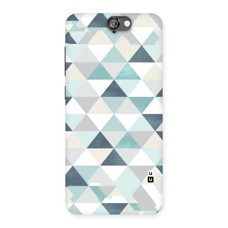 Green And Grey Pattern Back Case for HTC One A9