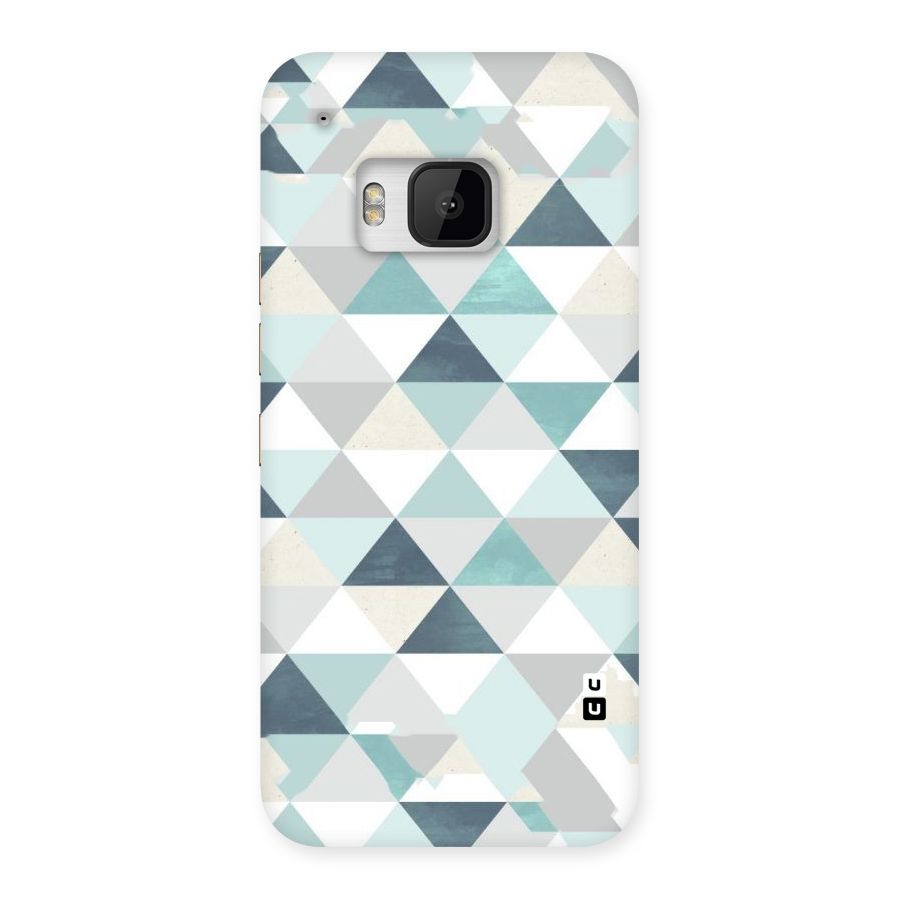 Green And Grey Pattern Back Case for HTC One M9