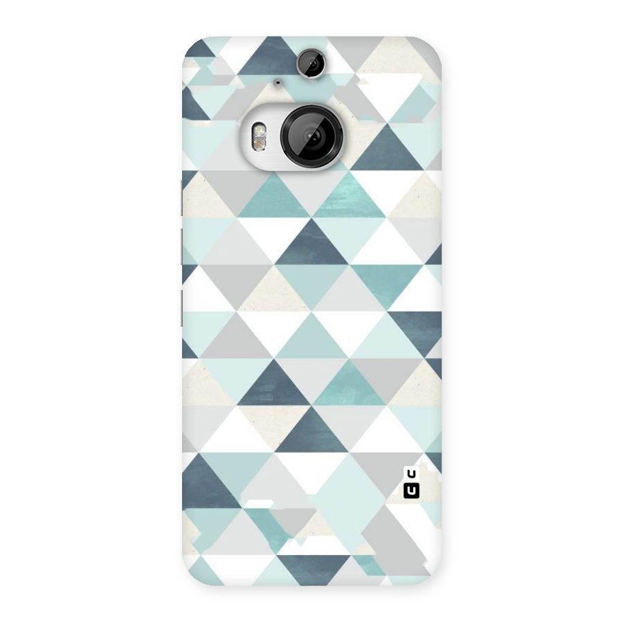 Green And Grey Pattern Back Case for HTC One M9 Plus