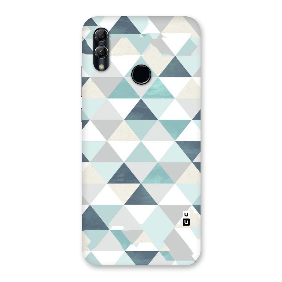 Green And Grey Pattern Back Case for Honor 10 Lite