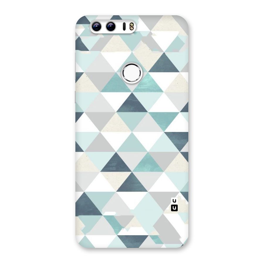 Green And Grey Pattern Back Case for Honor 8