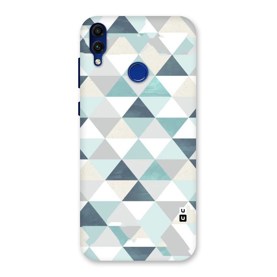 Green And Grey Pattern Back Case for Honor 8C