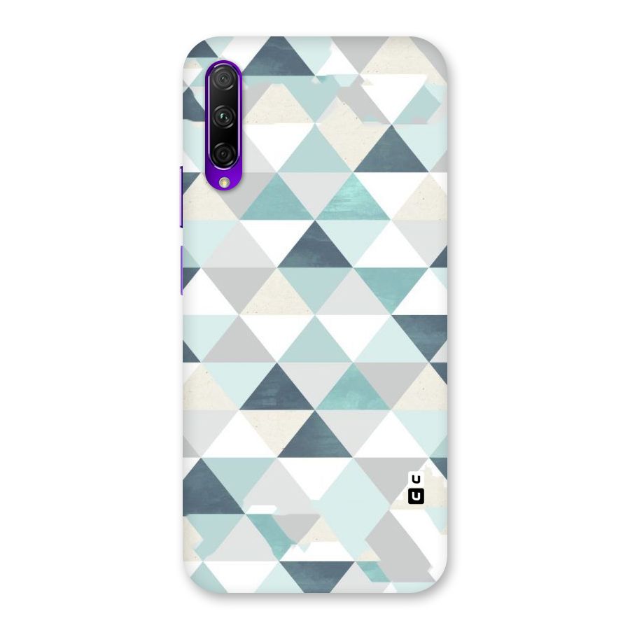 Green And Grey Pattern Back Case for Honor 9X Pro