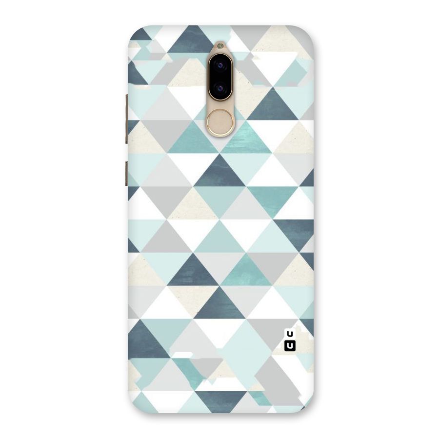 Green And Grey Pattern Back Case for Honor 9i