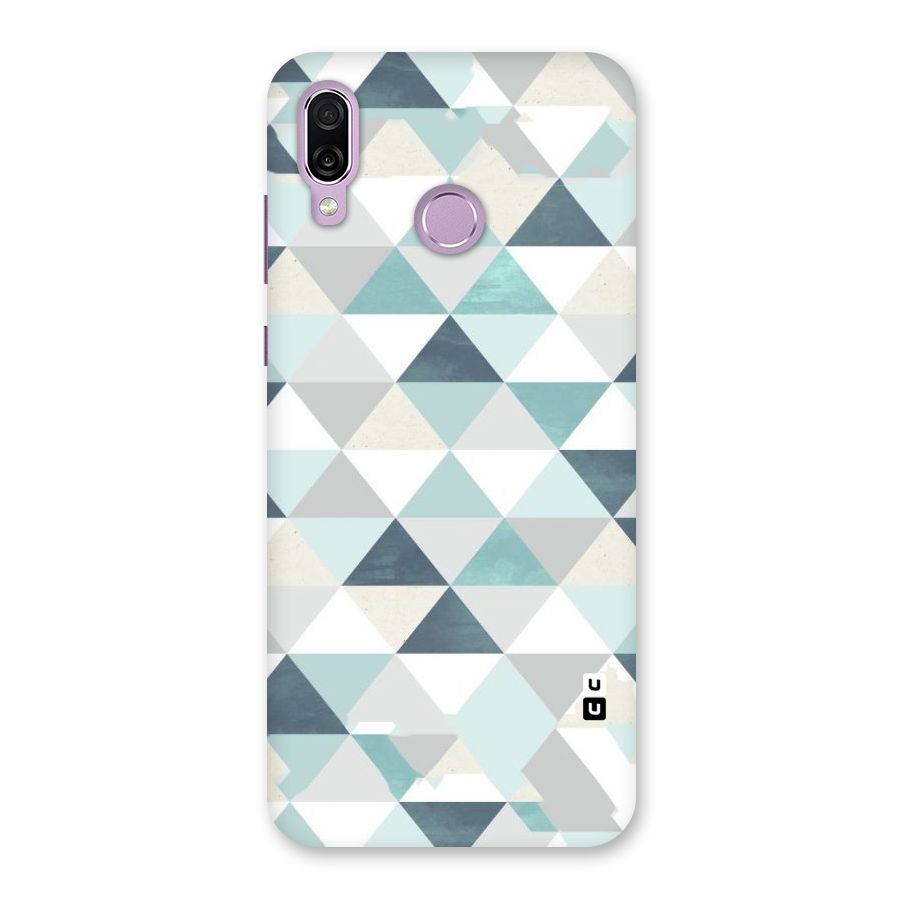 Green And Grey Pattern Back Case for Honor Play