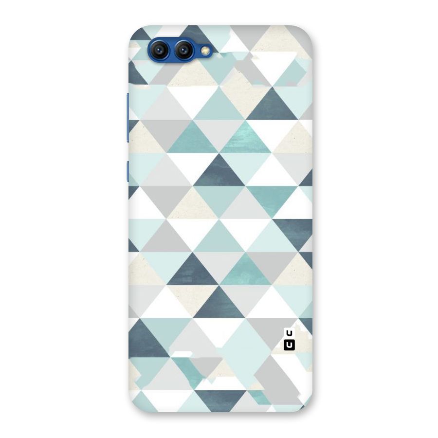 Green And Grey Pattern Back Case for Honor View 10