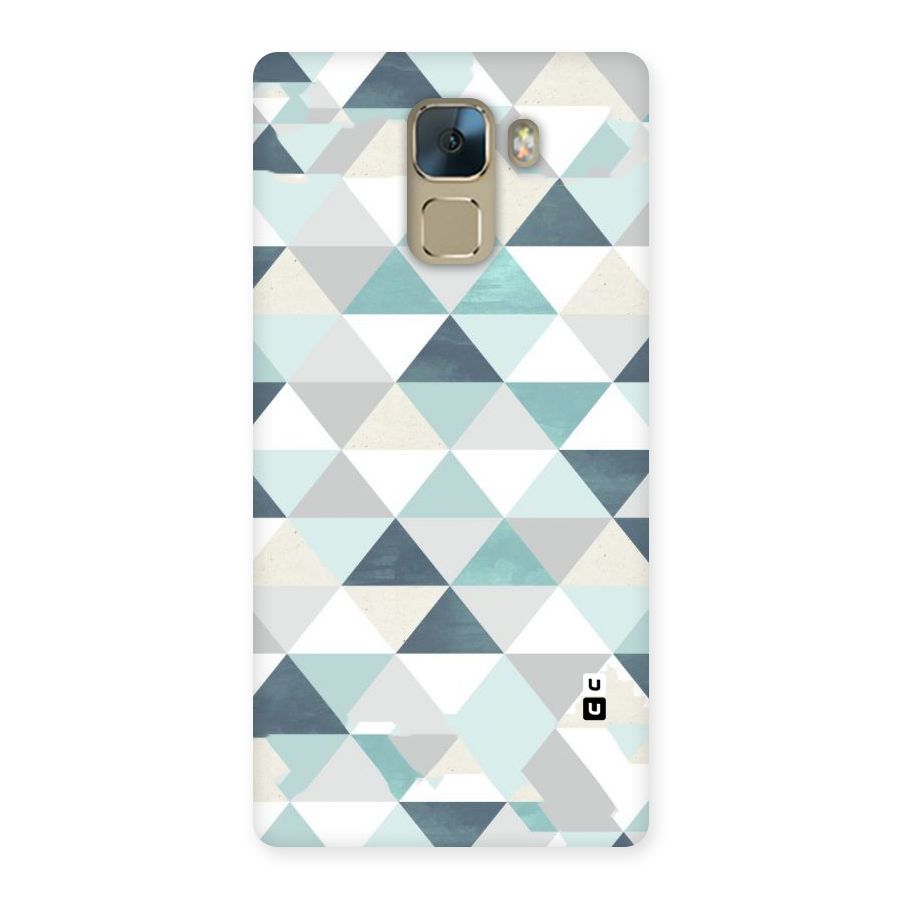 Green And Grey Pattern Back Case for Huawei Honor 7