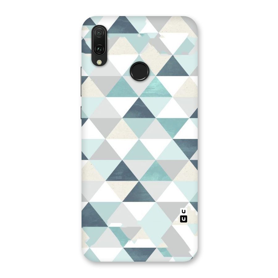 Green And Grey Pattern Back Case for Huawei Y9 (2019)
