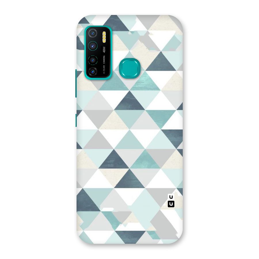 Green And Grey Pattern Back Case for Infinix Hot 9 Pro