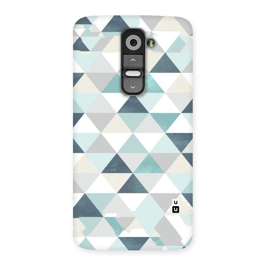 Green And Grey Pattern Back Case for LG G2