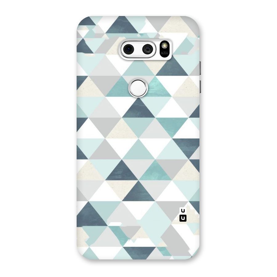 Green And Grey Pattern Back Case for LG V30