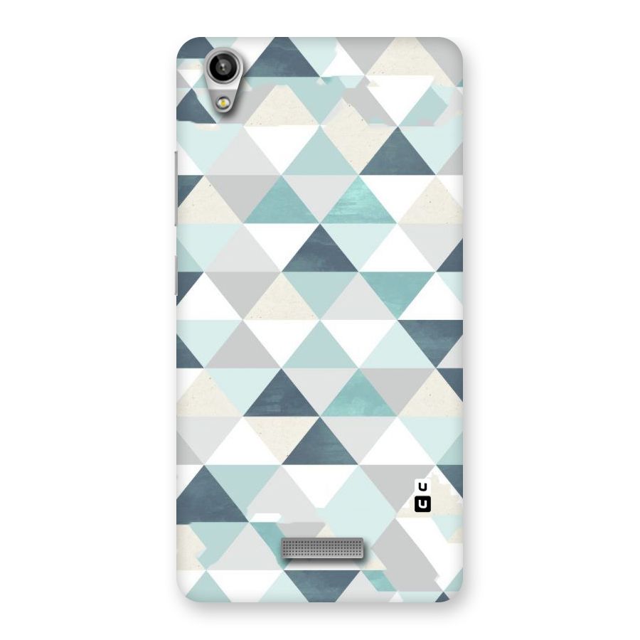 Green And Grey Pattern Back Case for Lava-Pixel-V1