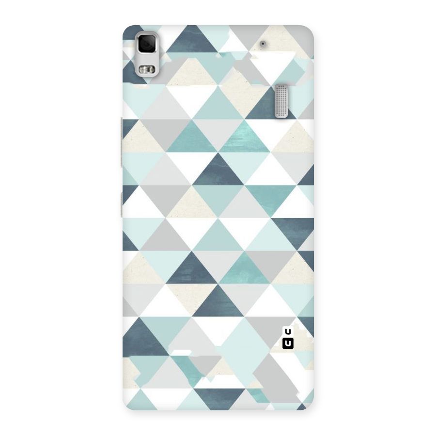 Green And Grey Pattern Back Case for Lenovo K3 Note