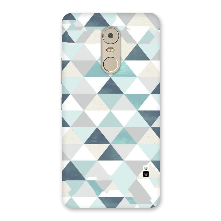 Green And Grey Pattern Back Case for Lenovo K6 Note