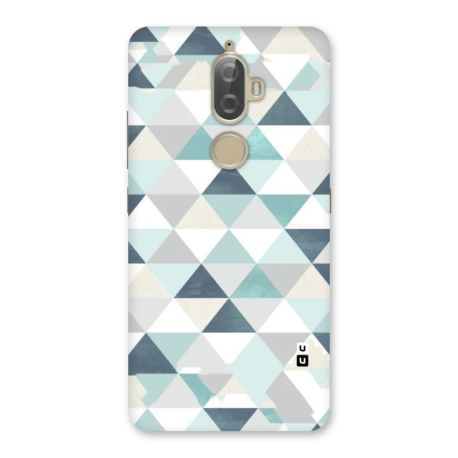 Green And Grey Pattern Back Case for Lenovo K8 Plus