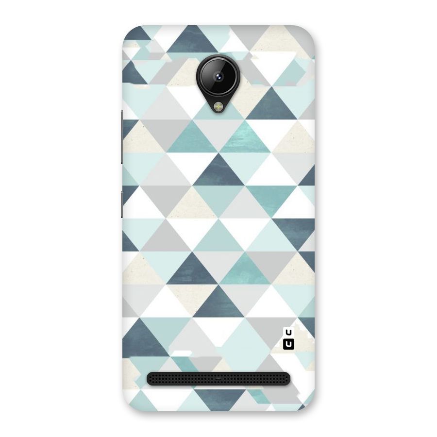 Green And Grey Pattern Back Case for Lenovo C2