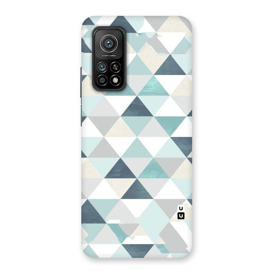 Green And Grey Pattern Back Case for Mi 10T 5G