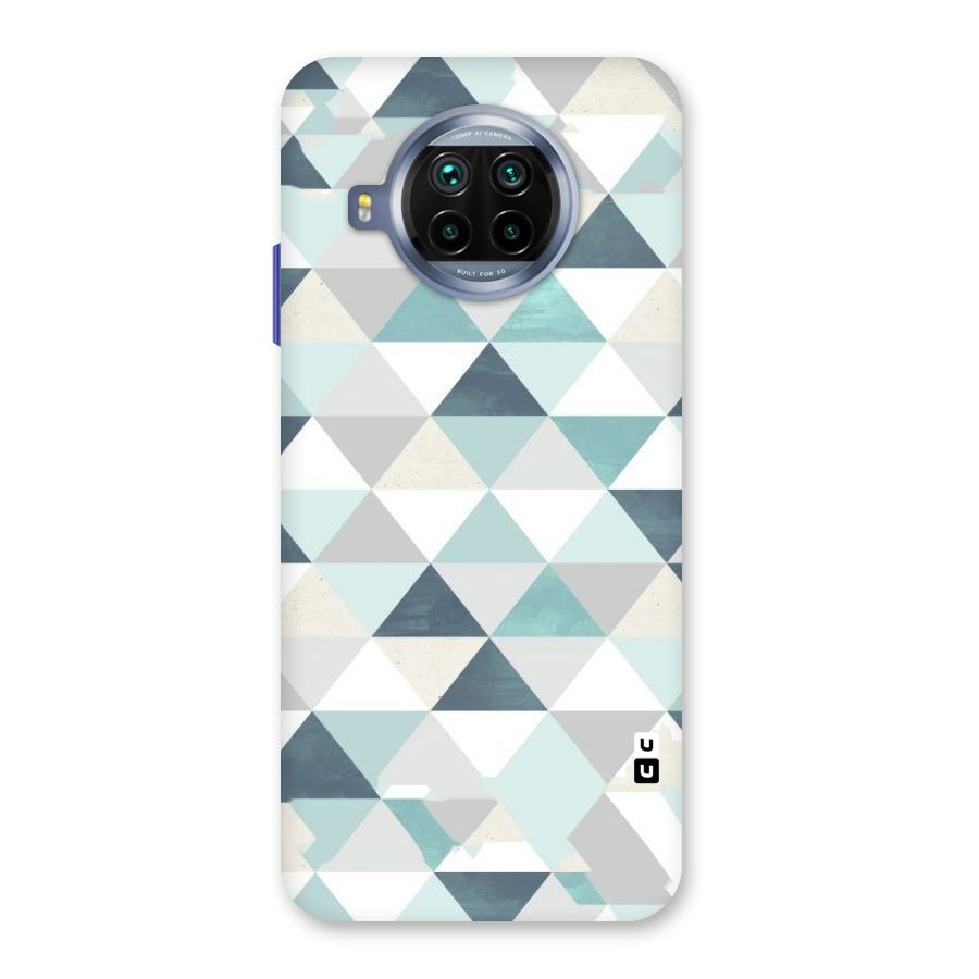 Green And Grey Pattern Back Case for Mi 10i