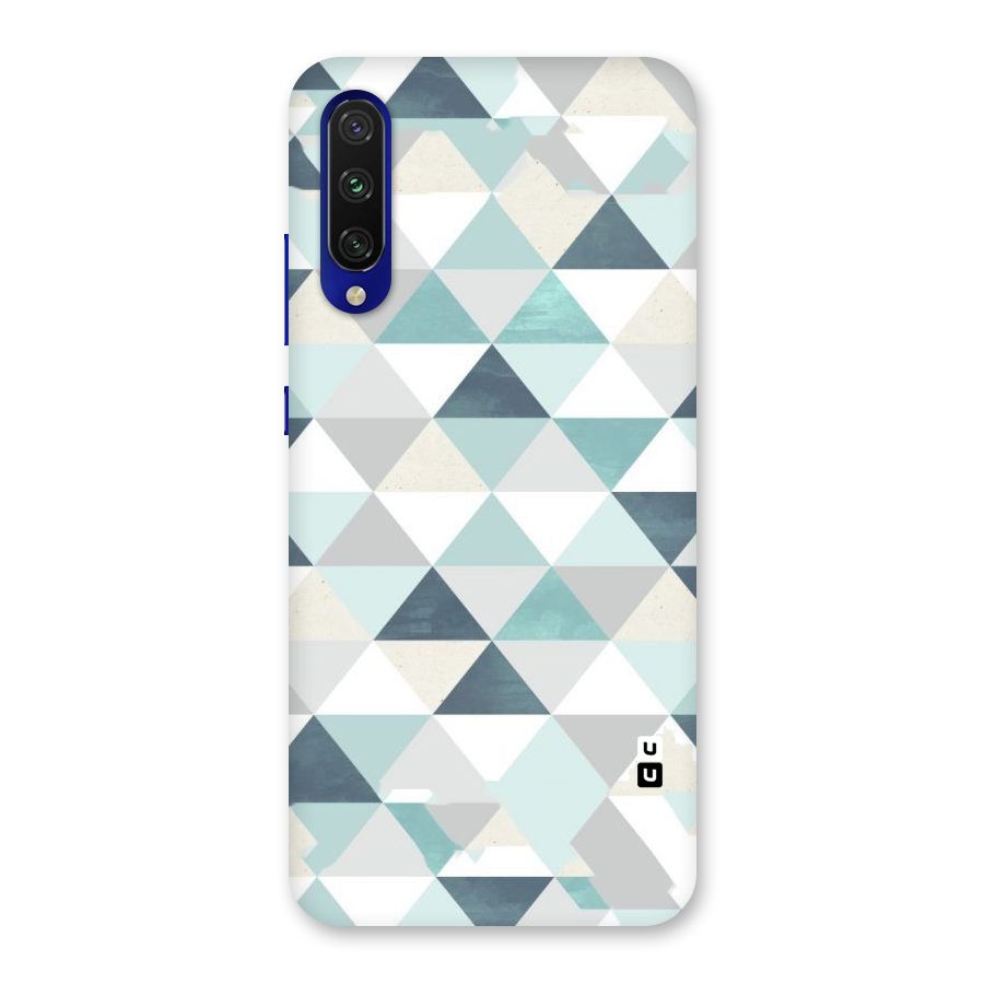 Green And Grey Pattern Back Case for Mi A3