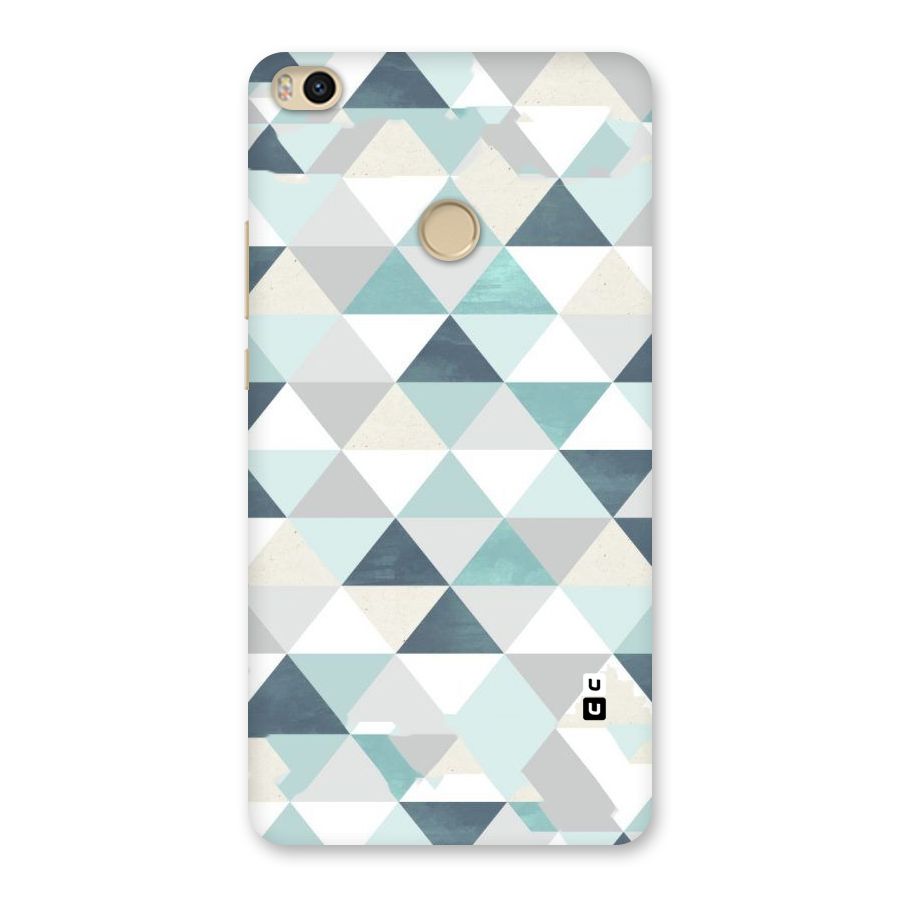 Green And Grey Pattern Back Case for Mi Max 2