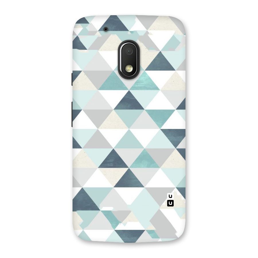 Green And Grey Pattern Back Case for Moto G4 Play