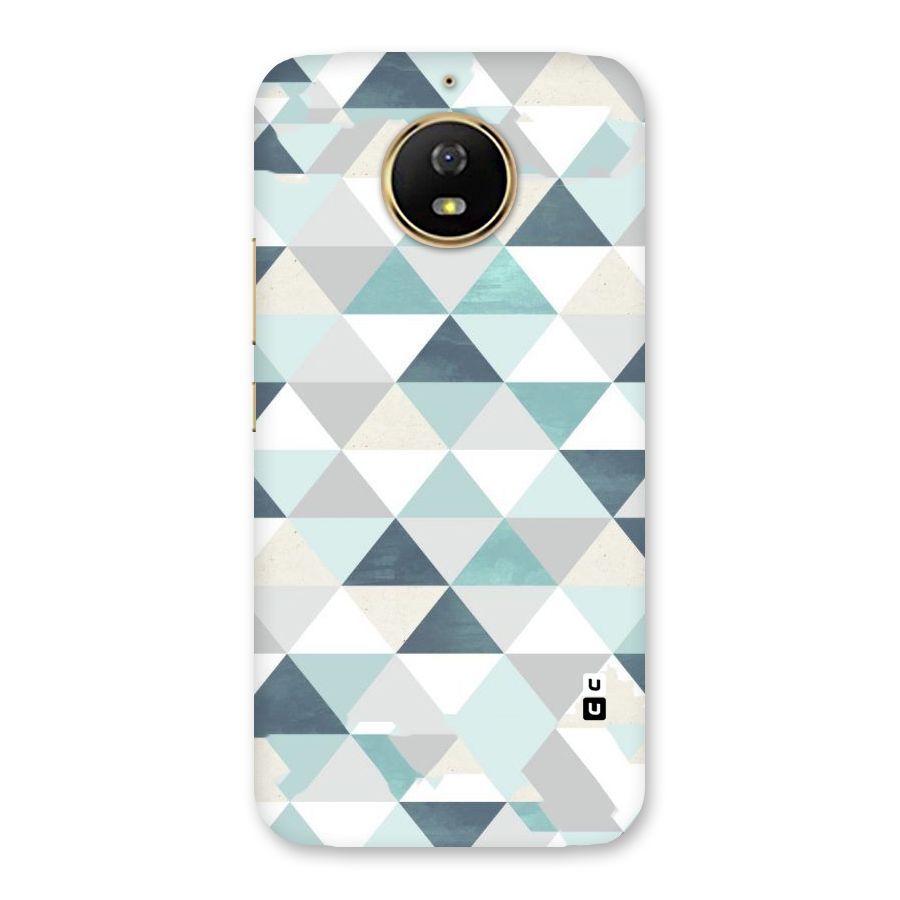 Green And Grey Pattern Back Case for Moto G5s