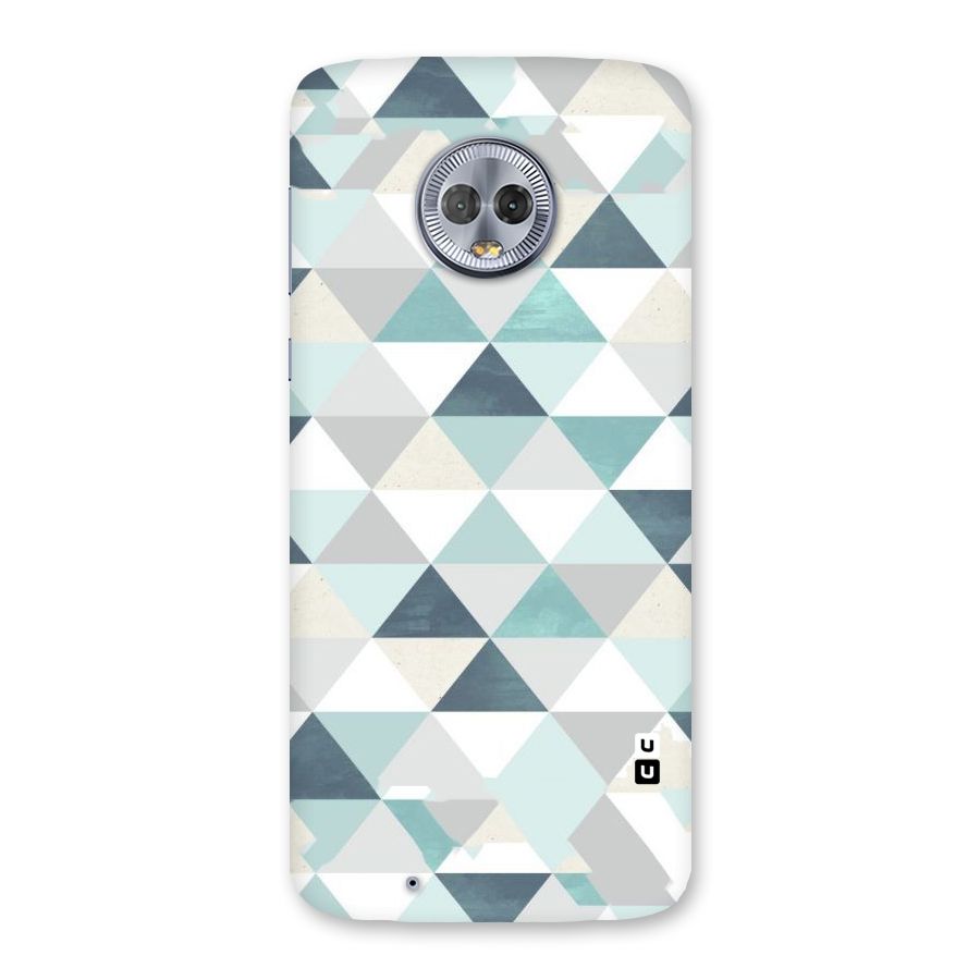 Green And Grey Pattern Back Case for Moto G6