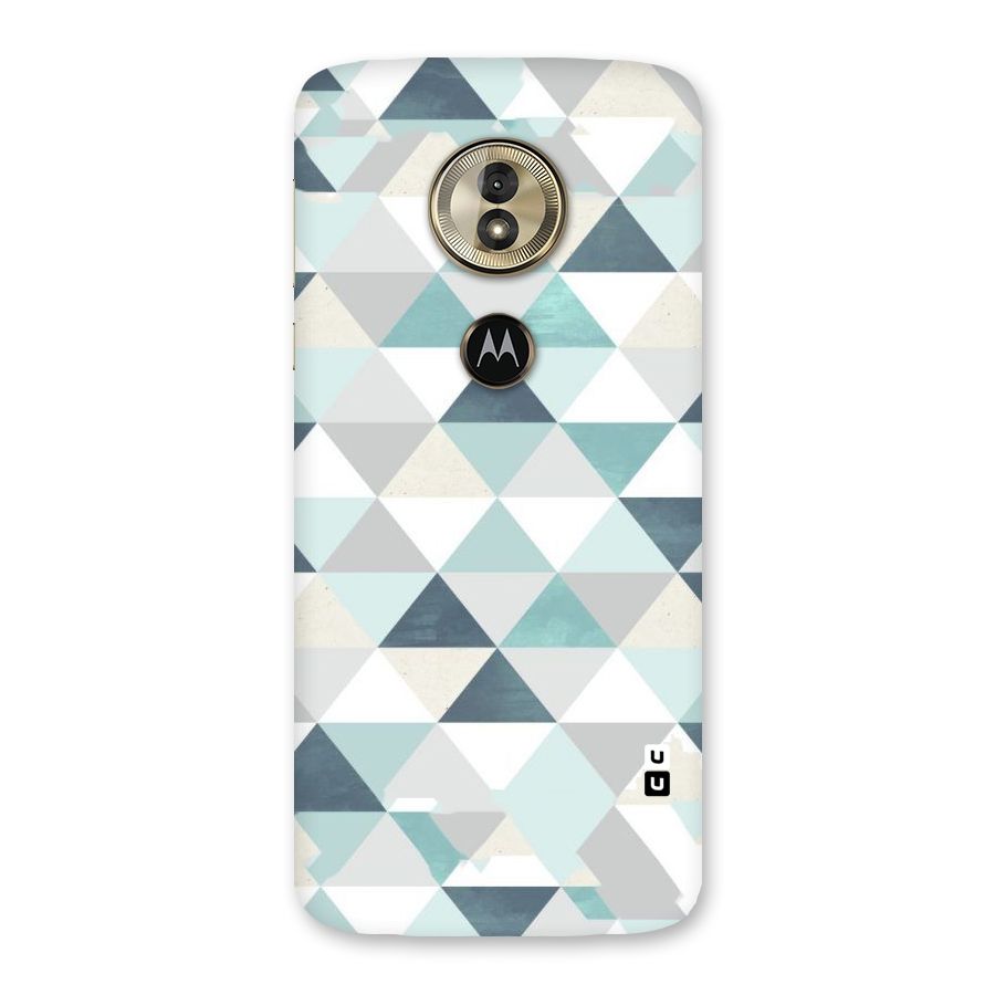 Green And Grey Pattern Back Case for Moto G6 Play
