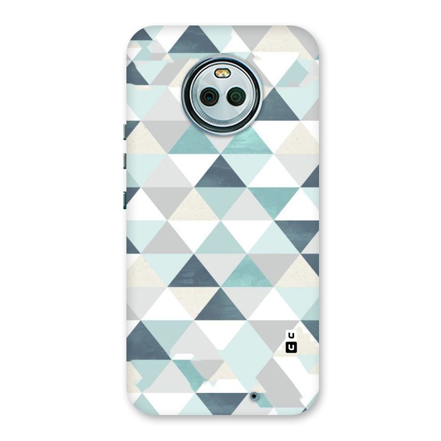 Green And Grey Pattern Back Case for Moto X4