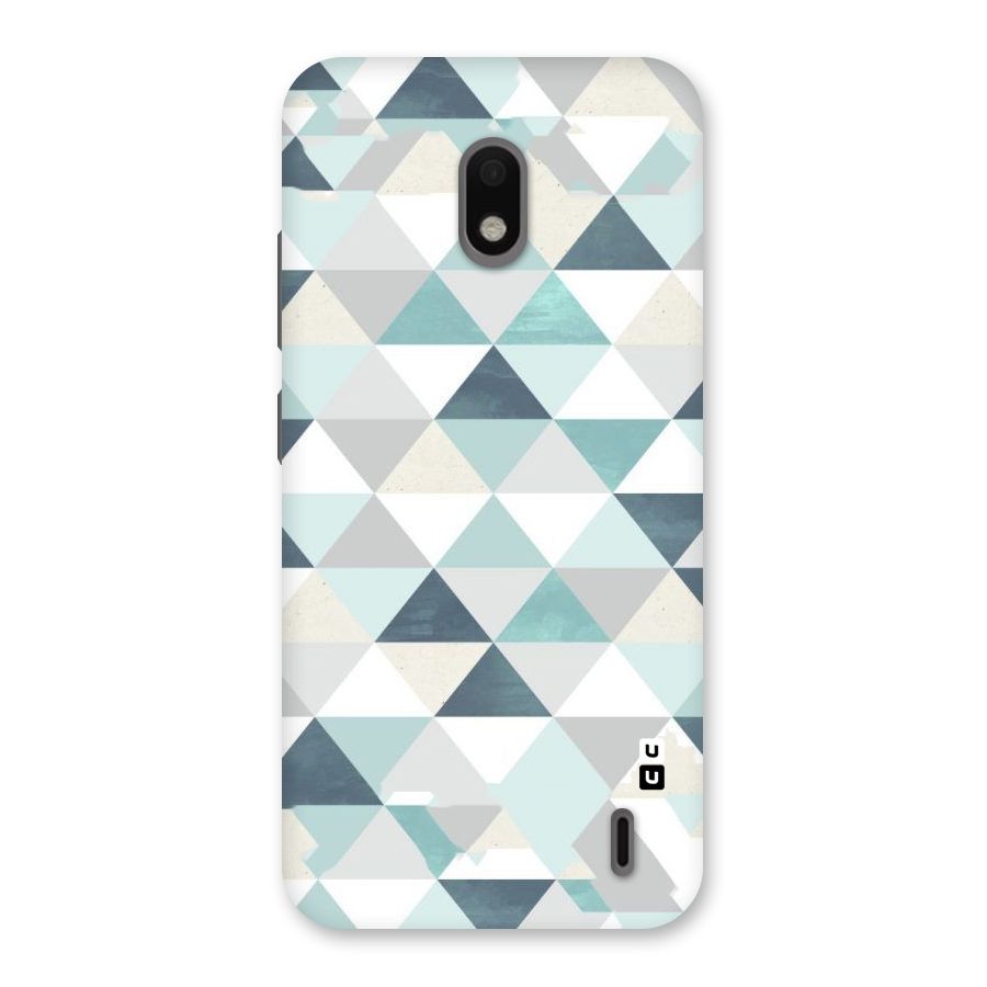 Green And Grey Pattern Back Case for Nokia 2.2