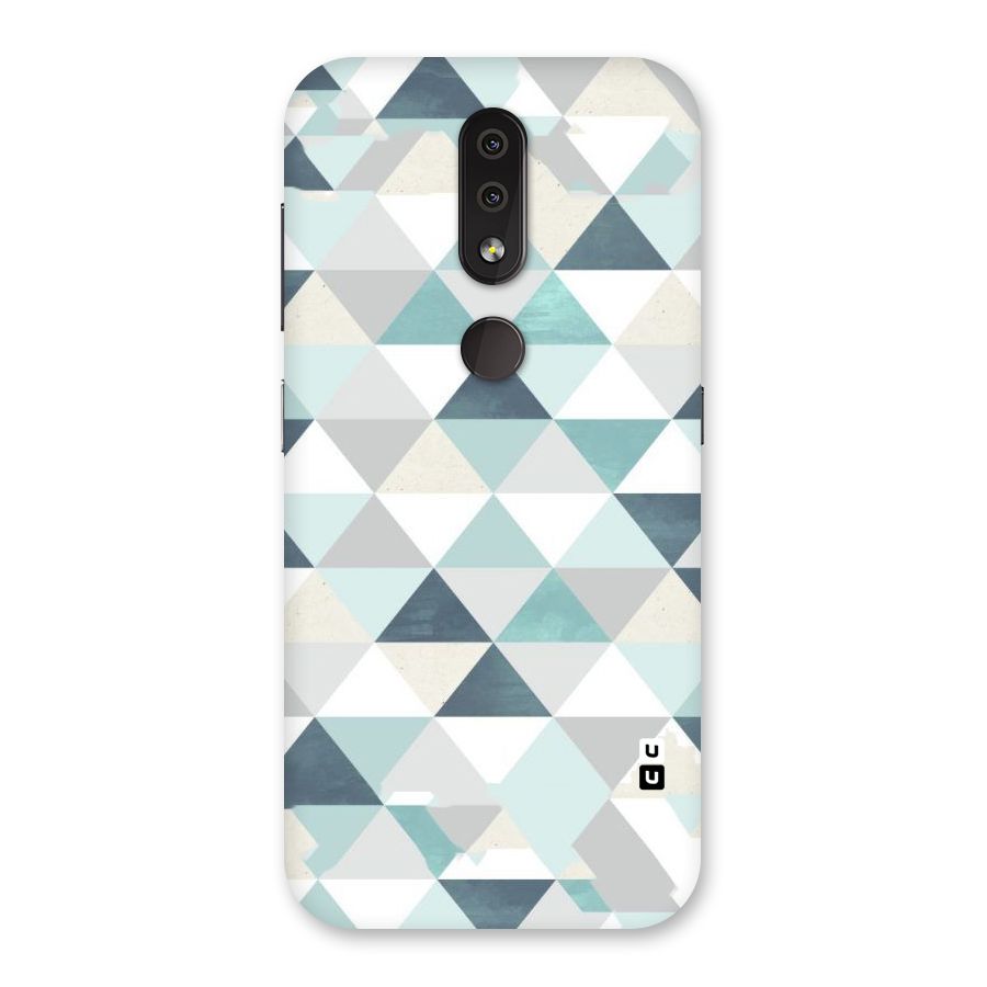 Green And Grey Pattern Back Case for Nokia 4.2