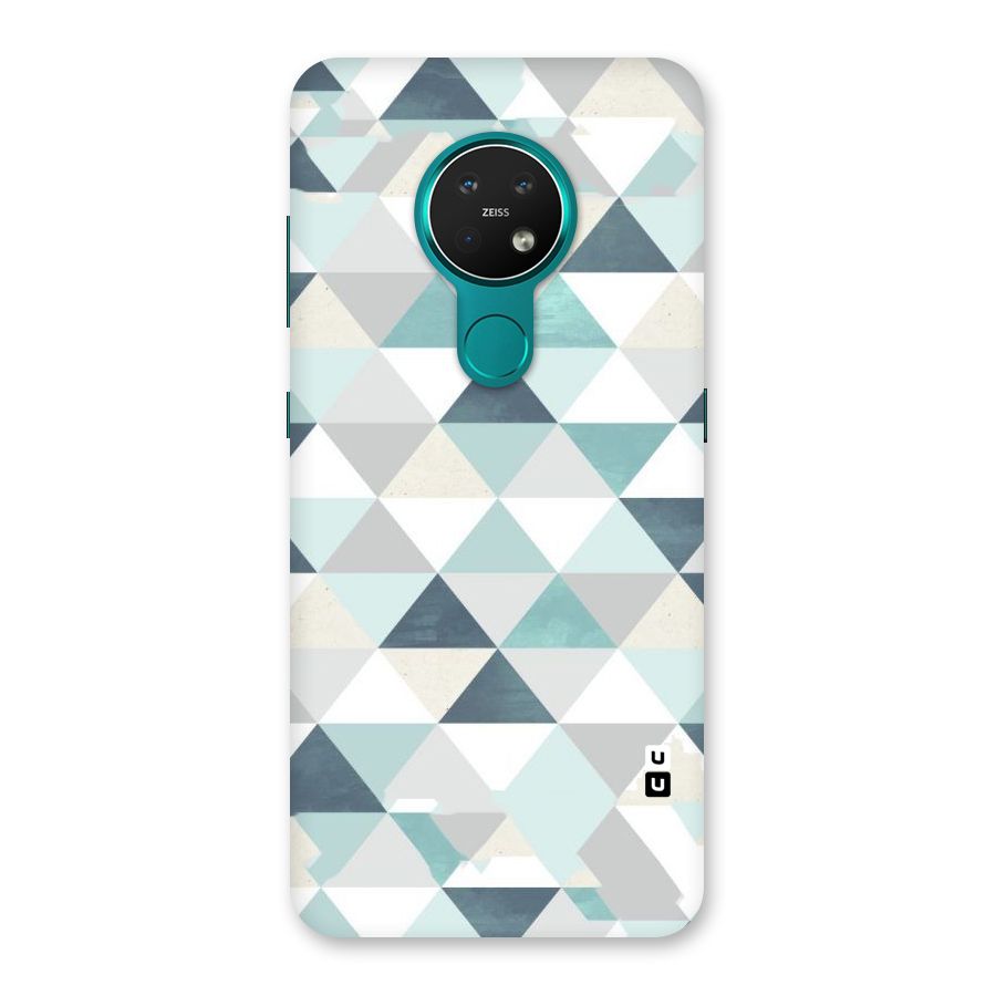 Green And Grey Pattern Back Case for Nokia 7.2