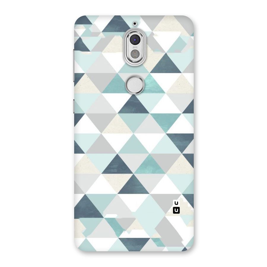 Green And Grey Pattern Back Case for Nokia 7